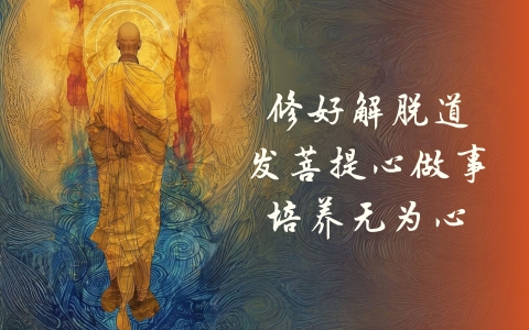 修好解脱道发菩提心做事，培养无为心